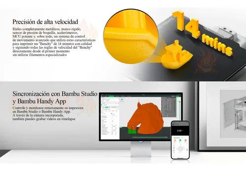 Bambu Lab A1 Mini Impresora 3d Precisión A Alta Velocidad