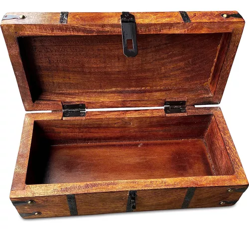 Caja de Madera Antigua Auténtica