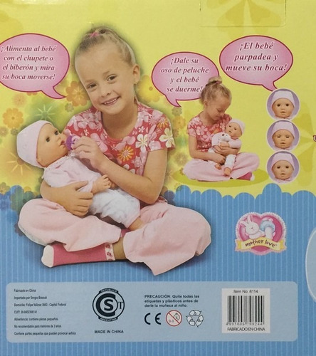 Lalelu Muñeca Lucy Interactiva Con Oso De Peluche Itm 8114