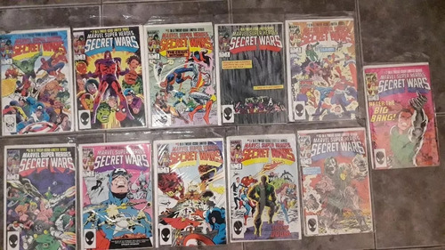 Lote 11 Comic Marvel Super Heroes Secret Wars Ingles 