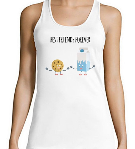 Musculosa Best Friends Leche Con Galletitas