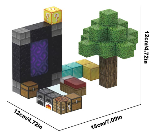 Figura Minecraft - Alex Con Wither 6 Armas Magnetic World