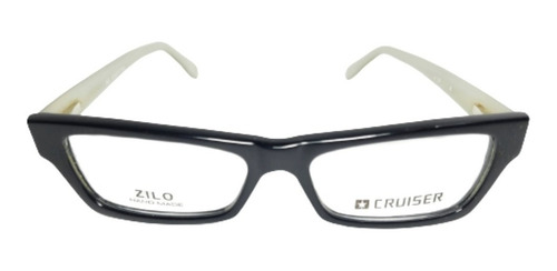 Imagen 2 de 2 de Anteojo Gafa Lente Receta Cruiser 101 Negro/ Marfil