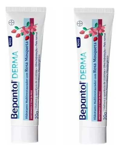 Kit 2 Bepantol Derma Hidratante Rosa Mosqueta 20g