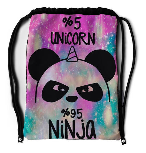 Tula Deportiva Impermeable Ninja Panda