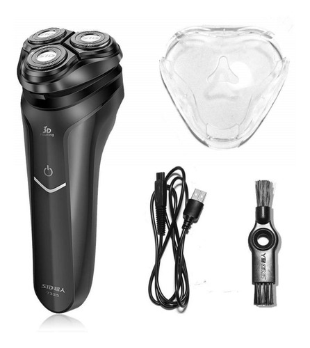 Imagen 1 de 5 de Maquina Afeitar Recargable 3 Cabezales C Patillera Envio Inc