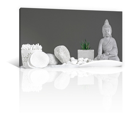 Cuadro Decorativo Canvas Lienzo Zen Y Buda Estatua Buda Spa