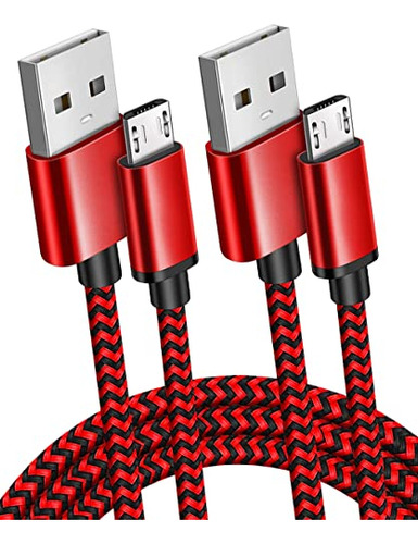 2pack 10ft Long Micro Usb Android Charger Cable Fast Quick C