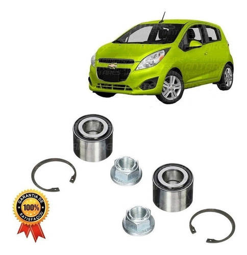 Par Rodamiento Rueda Trasera Chevrolet Spark Gt 2010-15