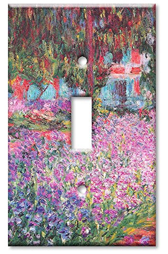 Placa De Pared Para Interruptor De Palanca - Monet's Garden.