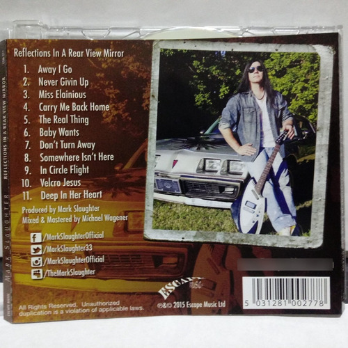 Cd Mark Slaughter - Reflections In A Rear View Mirror (Usado)