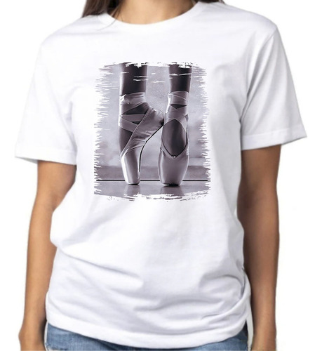 Camiseta Dança Ballet Bailarina Sapatilha 39