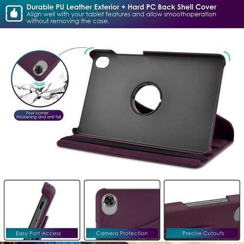 Imagen 8 de 10 de Funda Filp Protector Case De Cuero Lenovo Tab M8 Hd Fhd 8.0