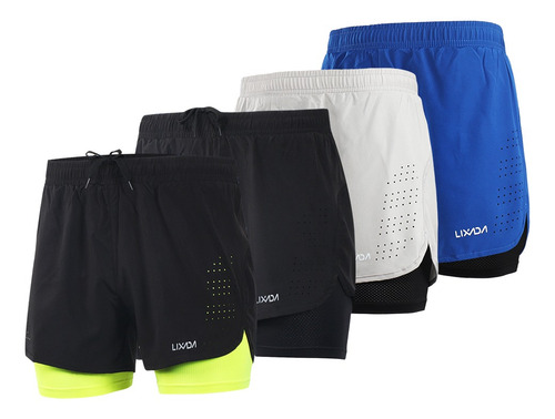 Lixada - Pantalones Cortos Para Correr 2 En 1 (secado Rápido