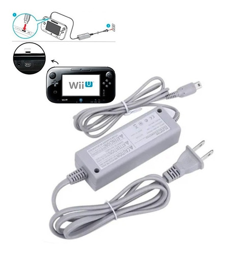 Adaptador Corriente Cargador Para Nintendo Wii U Pad Gamepad