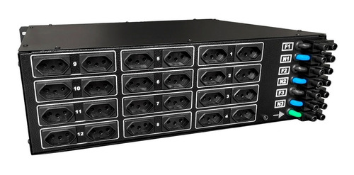 Rack Dimmer Digital 12 Canais Dmx 48kw Cbi Iluminação