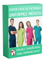 Comprar Moldes Y Patrones Uniformes Médicos Cofias Batas Delantal Ui