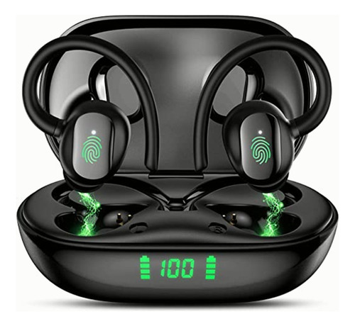 Audífono in-ear gamer inalámbrico DDawn In Ear X10pro negro con luz LED