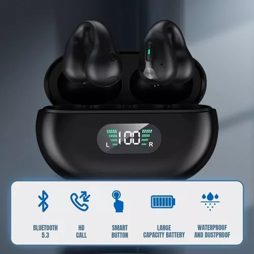 Auriculares inalámbricos con clip para el oído Bluetooth, 2023 nuevos mini  auriculares abiertos Bluetooth inalámbricos, auriculares inalámbricos