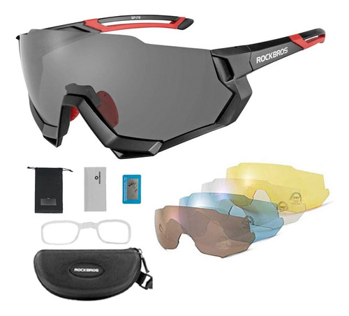 Gafas Ciclismo Rockbros 5 Lentes Uv400 Polarizadas Mtb Sport