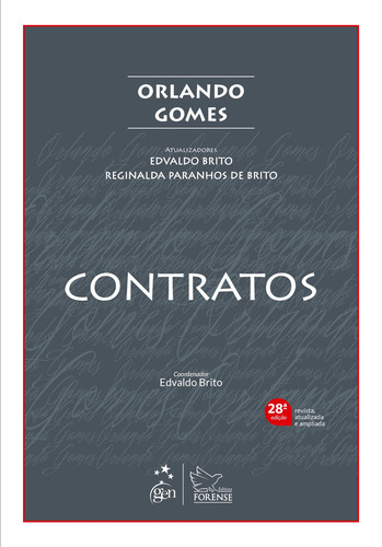 Contratos, de Gomes, Orlando. Editorial Editora Forense Ltda., capa mole em português, 2022