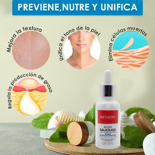 Serum Anti Imperfecciones Revlon Con Ácido Salicílico 30 Ml Todo Tipo De Piel Día/noche