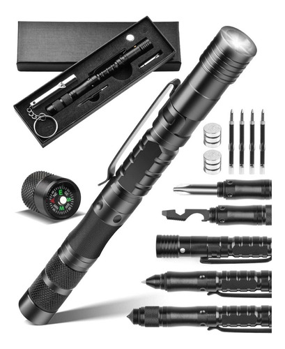 12 In 1 Tactical Pen, Led Flashlight For Home 2024