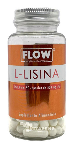 Lisina 90 Cápsulas Flow Sabor Sin sabor