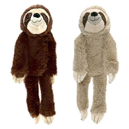 Pet Factory Shake & Squeak Sloth - Juguete De Peluche Para P