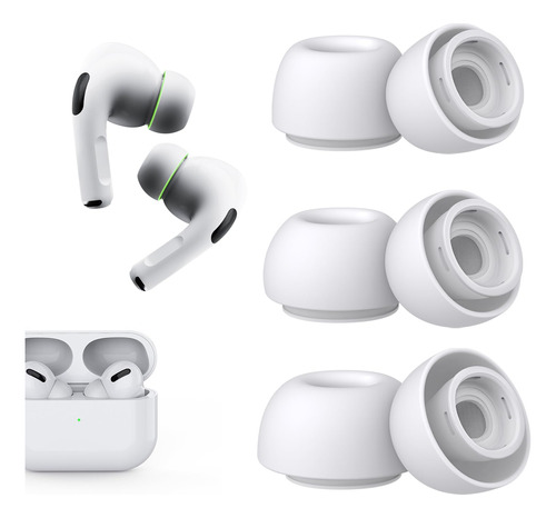 Polislime 3 Pares De Almohadillas De Repuesto Para AirPods P