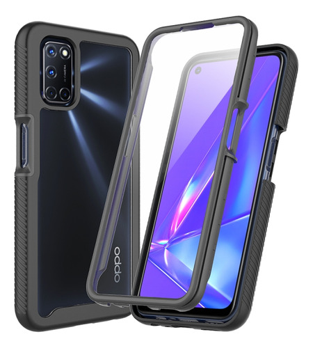 Funda Pc + Tpu Con Película Para Mascotas Para Oppo A52, A72