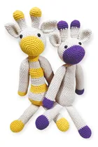 Comprar Jirafa Tejida A Crochet Muñeco De Apego 45 Cm Estimulación