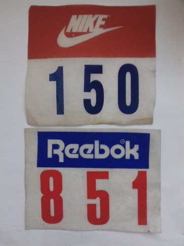Antiguo Numero Corrida Nike Reebok 1990 Papel Maraton 10k