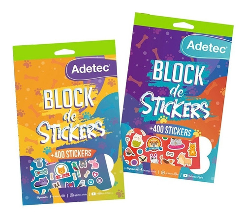 Block De Stickers Mascotas Adetec - Ofieduc