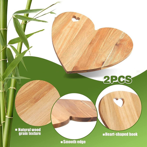 Tabla Charcutera Corazón - Madera Para Servir Y Decorar