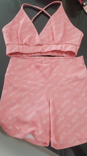 Conjunto Qeb Sport Rosa Impecable Talle Xs