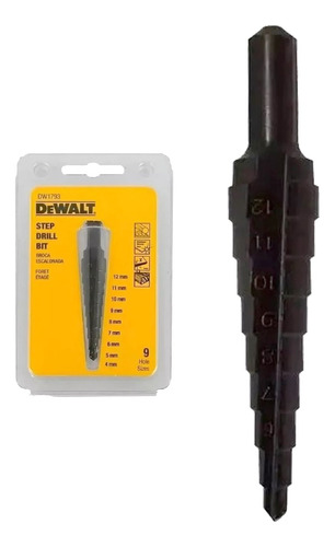 Mecha Escalonada Metal Dewalt  4 A 12 Mm Dw1793