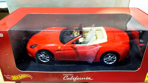 2008 Ferrari California Convertible Red 1/18 Hot Wheels