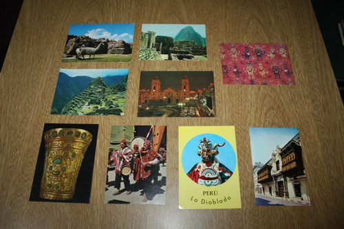 Lote Postales Paisajes Peru - Lima / Cuzco / Machupicchu