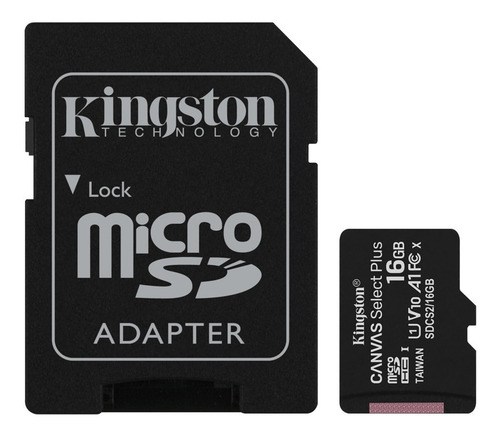 Kingston Memoria Micro Sd 16gb A1 Celular Mayoreo 100mb/s +