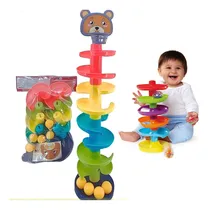 Comprar Juguete Torre De Pelotas Tobogan Estimulacion Para Bebes 
