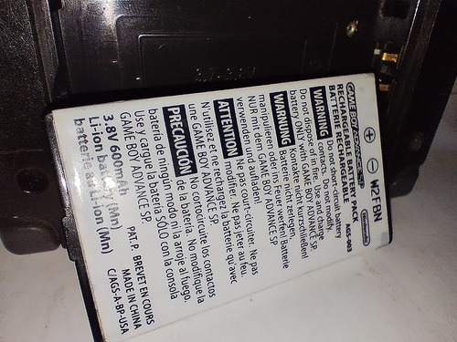 Game Boy Advance Sp Negro Onyx Un Brillo Con Detalles Negro