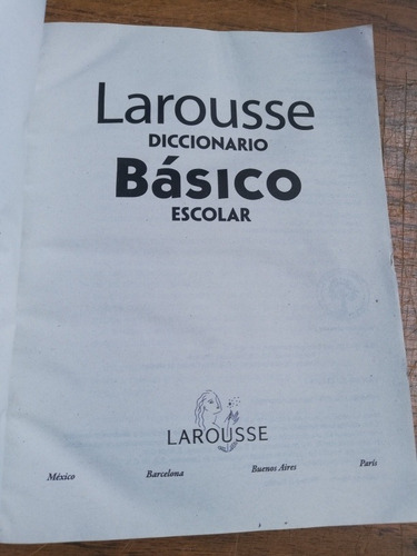 Diccionario Larousse Básico Escolar (Usado)