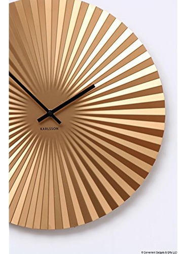 Karlsson, Reloj De Pared, Acero, Oro, Talla Única