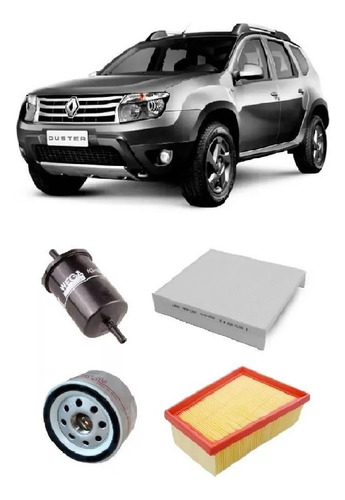 Kit Filtros Renault Duster 1.6 / 2.0 2011 2012 2013 2014