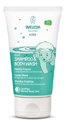 Shampoo Y Gel De Ducha Para Niños - Menta Fresca- Weleda