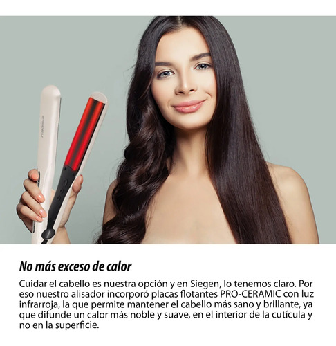 Alisador Siegen Sg-4755 Placas Con Titanio | Cuotas sin interés