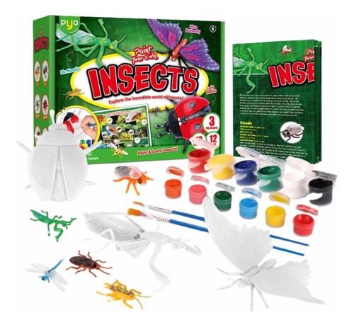 Juguete Educativo Y Didáctico - Pinta Tus Propios Insectos