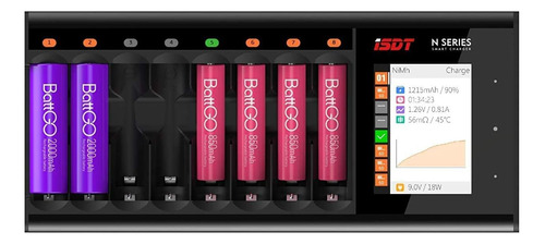 N8 Lcd Display Universal Battery Charger, 8bay Usb C 1....