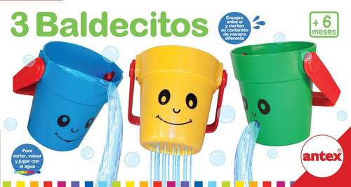 Imagen 2 de 6 de 3 Baldecitos Para Jugar En El Baño Agua Antex Mundo Manias